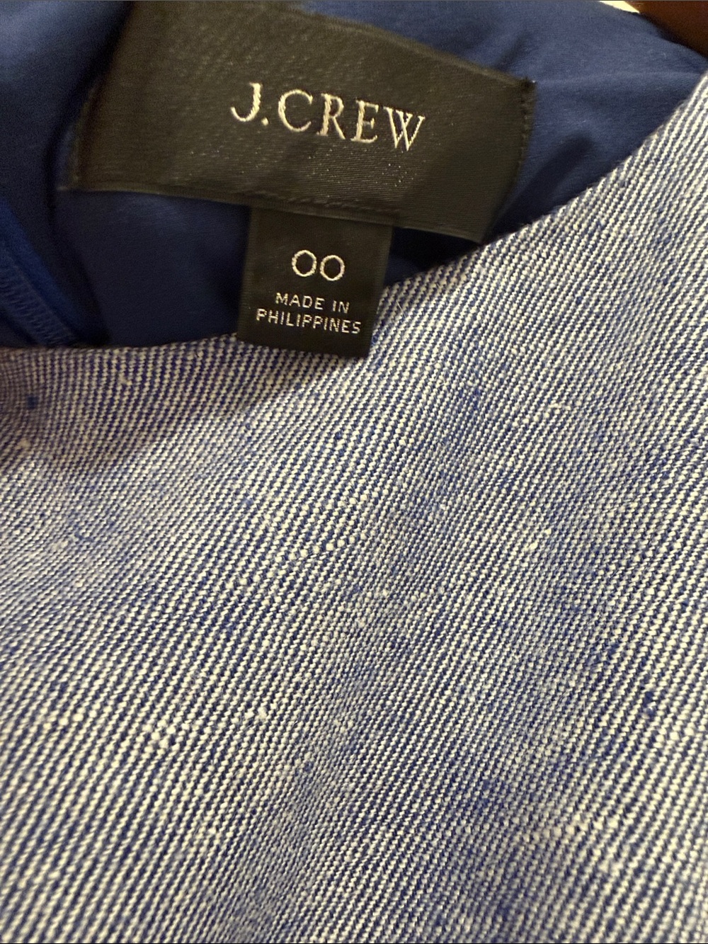 J. Crew Chambray Blue Sleeveless Midi Dress - Picture 2 of 10